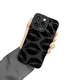 Liettamgeo Cute Phone Case Compatible for iPhone 17 Pro, Sexy Lips Pattern Designed Phone Case, Soft TPU Anti-Fall Anti-Scratch Shockproof Bumper Protective Back Case Cover