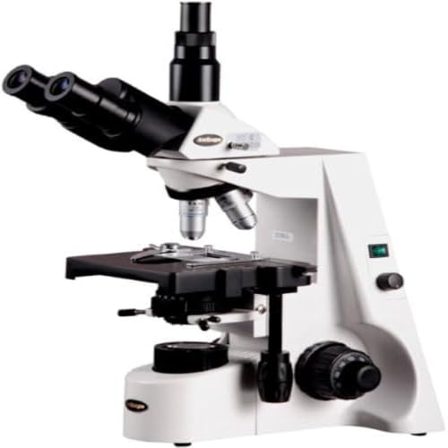 Image of AmScope T690C-PL Trinocular Compound Microscope, 40X-2500X Magnification, WH10x and WH25x Super-Widefield Eyepieces, Infinity Plan Achromatic Objectives, Brightfield, Kohler Condenser, Double-Layer Mechanical Stage