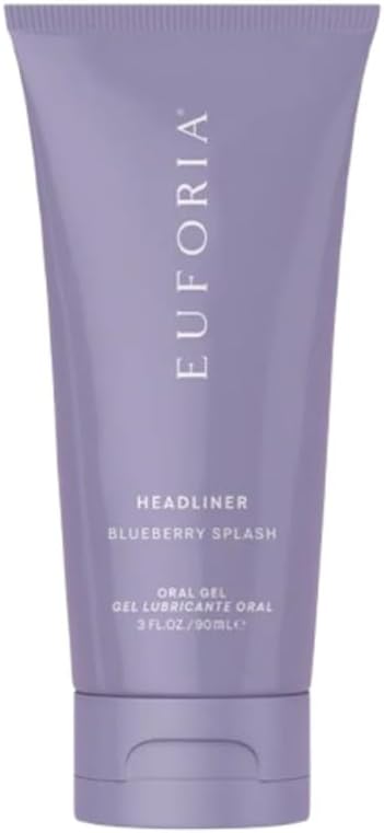 Pure Romance- Great+Head- Relax Gag Reflex, Oral Gel, Headliner - Blueberry Splash - 3 FL oz 90ml