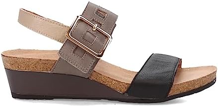 NAOT Women's Dynasty Sandal Soft Black Lthr/Foggy Gray Lthr/Soft Beige Lthr 9-9.5 N US | Image 1