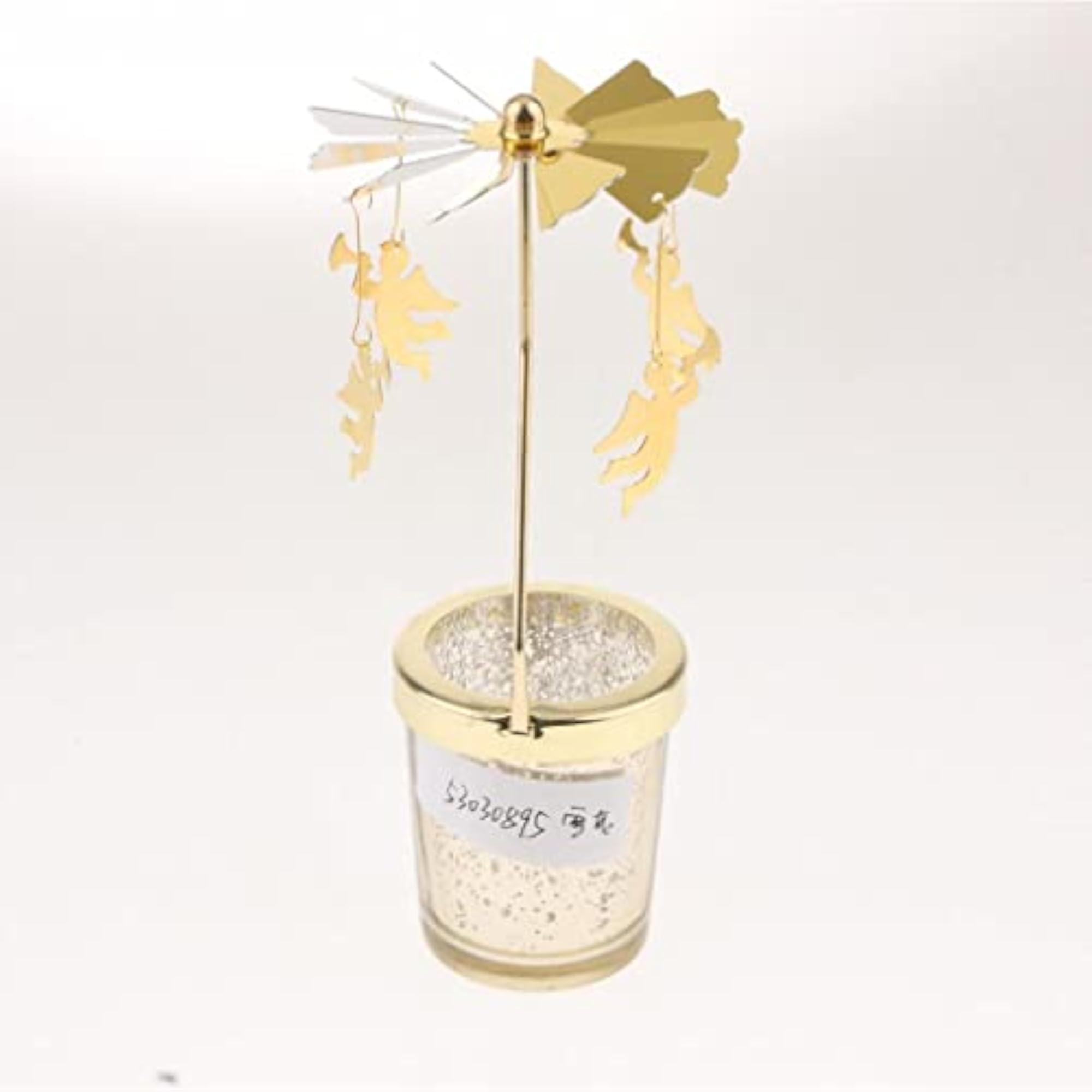 Romantic Rotating Candle Holder Stand, Spinning Tealight Candlestick