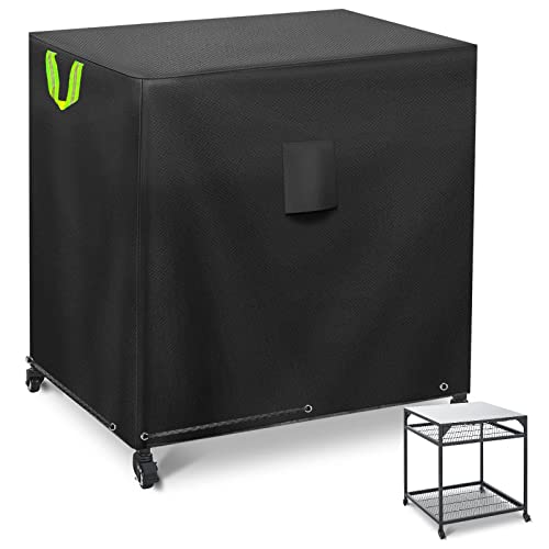 MRWiZMS Pizza Oven Table Cover for Ooni Medium Waterproof, Windproof and UV Resistant (92 * 82 * 79cm), Black, 92*82*79cm
