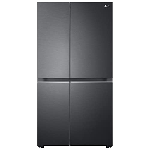 Image of LG 694 L Frost Free Smart Inverter Side-by-Side Refrigerator (GC-B257SQUV, Matte Black| DoorCooling+, Hygiene Fresh+, Express Freeze)