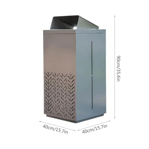 Grandes poubelles d'extérieur avec couvercle pour éviter les mauvaises odeurs - 2
