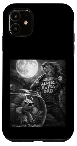 Betta Fish Dad �ʔ��� ���B���e�[�W �z���[ �O���t�B�b�N �����Y �� ���B�� �X�}�z�P�[�X iPhone 11 �p