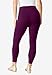 Roaman's Women's Plus Size Ankle Length Essential Stretch Legging - 2X, Dark Berry