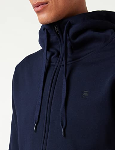 G-STAR RAW Sweat à Capuche Premium Core Zip Thru Homme ,Bleu (sartho blue D16122-C235-6067), XL - Image 4