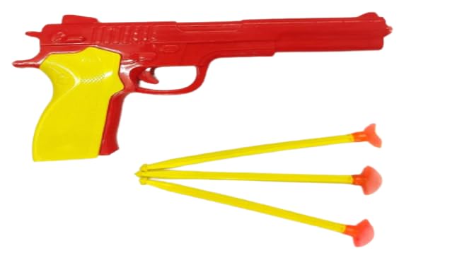 Motherhood Shooting Toy Gun with 3 Soft Vacuum Stick Bullets, BIS Approved, Non Battery Operated, Suction Cup Darts, Light Weight Plastic Toy Gun for Kids Boys & Girls, Fun Toy for Gift, 5+ Years (B0CZ45KR9N) Amazon Price History, Amazon Price Tracker