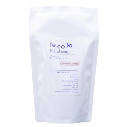 【詰替】tecoloブレンドソープ ラベンダー&オレンジ270ml 無添加 ボディソープ 洗顔OK! 肌に優しい 敏感肌 乾燥肌にも 自然由来成分100%