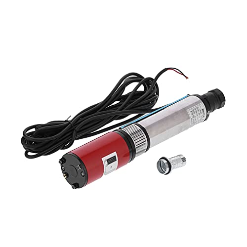 ZenithAur Submersible Deep Well Pump, 24V DC Stainless Steel Water Pump with 114.8ft Max Head & High Flow for Home and Industrial Use