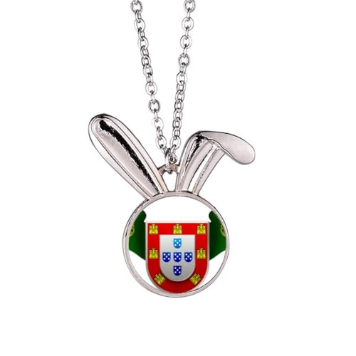 Collier emblème national Portugal : un bijou hypoallergénique durable