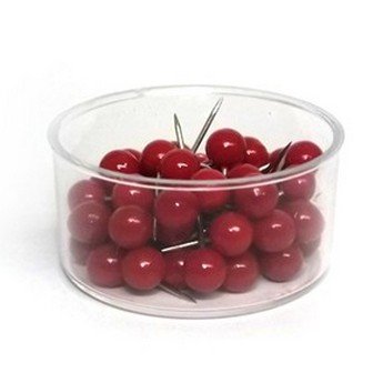 Alfinete Para Mapa E Mural N 1 Verm Pct Com 10 Caixas Acc