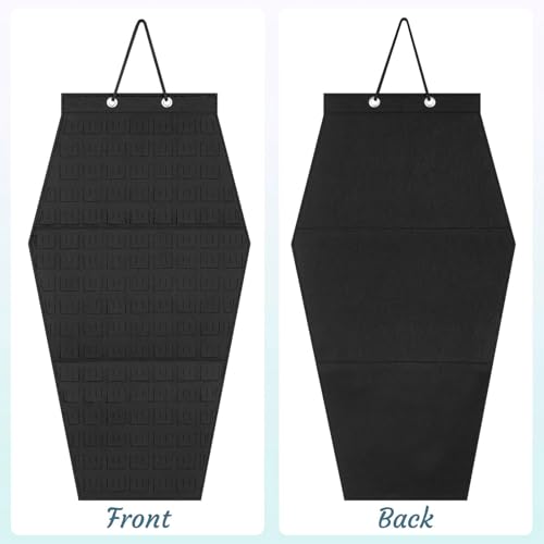 Práctico organizador de joyas para colgar en la pared, pequeño espacio, soporte de exhibición de bolsillo para estudiantes y amantes - imagen 6