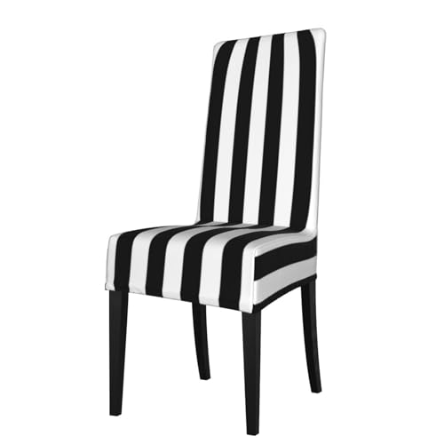 Housse de chaise de salle à manger imprimé rayure WHJDPP