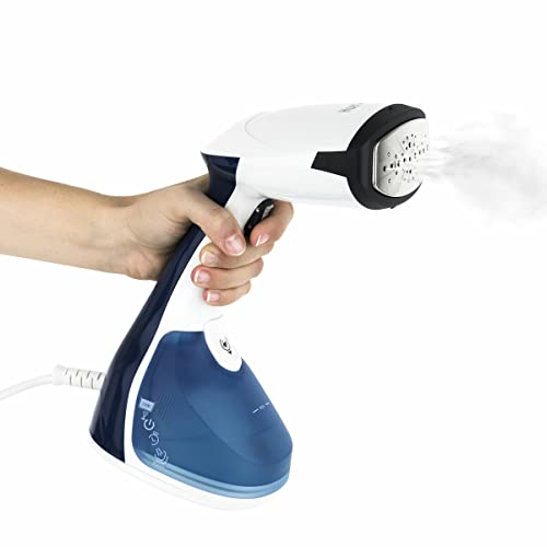 H.Koenig Plancha vertical STM10 portátil y ergonómica, vapor continuo 24 g/min, Autonomía ilimitada, Suela de acero inoxidable, Lista en 35s, Depósito de agua 250mL H.Koenig Plancha vertical STM10 portátil y ergonómica, vapor continuo 24 g/min, Autonomía ilimitada, Suela de acero inoxidable, Lista en 35s, Depósito de agua 250mL