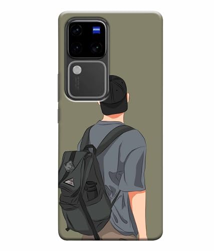 Image of School Boy College Boy Printed Hard Back Case Cover & Compatible for Vivo V30 Pro 5G | V2319 (Multicolor) - D1813