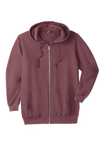 Image of KingSize Men's Big & Tall Fleece Zip-front Hoodie Jacket