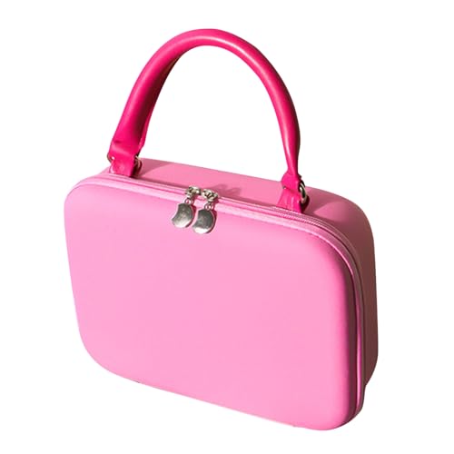 Neceser de viaje para mujer, estuche cosmético Eva | Almacenamiento ajustable y portátil para deporte, viajes, regalos para amigos, rosa, Se référer au descriptif, Consulte la descripción