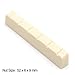 ZUXOCY 2Pcs/pack Modern and Vintage Electric Guitar 6 String Nut Saddle Cattle Bone Slotted for Replacements