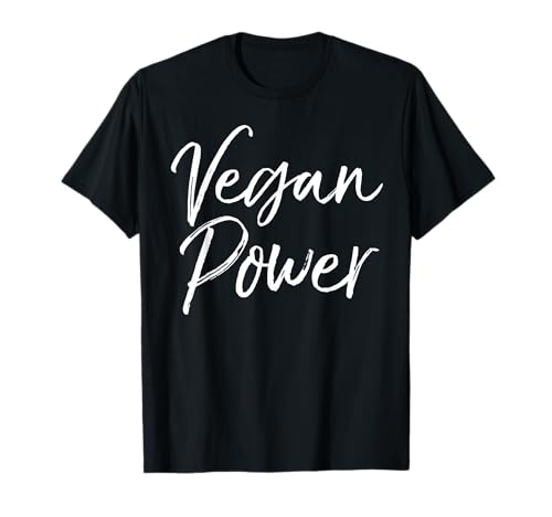 Regalo de entrenamiento vegano, equipo de ejercicio, bonito poder vegano Camiseta