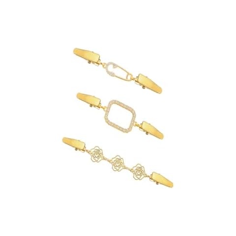 SINNKY Vintage Sweater Shawl Clips Retro Cardigan Collar Clips Dress Shirt Brooch Clips for woman wearings (A6-Style) Cover