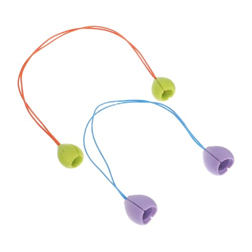 Homoyoyo Knitting Needles Tips Caps 2 Pair Silicone Flower Needles Point Protectors Knitting Accessories Protecting Tools for