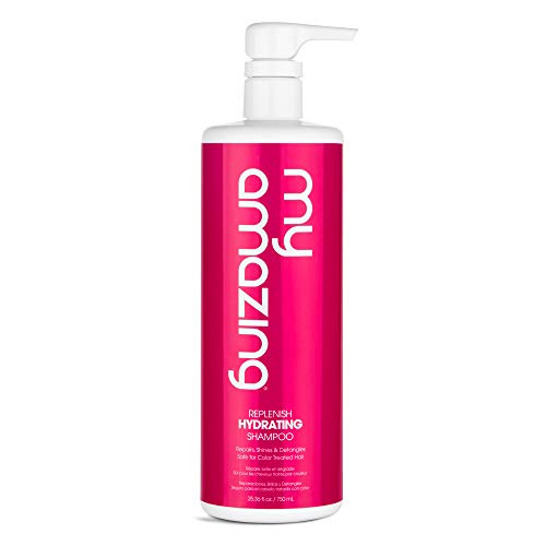 My Amazing Replenish Hydrating Shampoo, 25.36 oz. - Natural Moisturizing Shampoo for Deep Conditioning, Remedy for Thin, Dry and Curly Hair Types - Used for Women and Men, Premium and Powerful