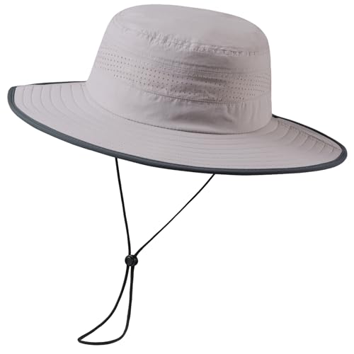 UPF-50-Foldable-Birm-Water-Resistant-Sun-Bucket-Hat-with-Laser-Perforated-Mesh-Adjustable-for-Men-Women-Outdoor