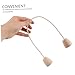 TOYANDONA 5pcs Croquet Wickets Cotton Rope Wickets Replacement for Backyard Outdoor Game Wood Base Lawn