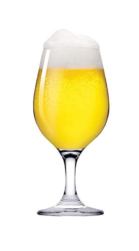 Pasabahce Amber Beer Glass,395 ml,Set of 6