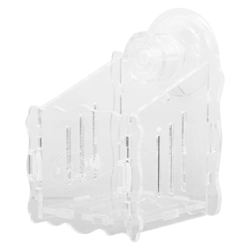 TEHAUX Aquarium Planter Acrylic Aquatic Planting Cup with Suction Cups Easy to Install Fish Tank Decor