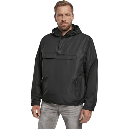 Image of Men's Fleece-Lined Quarter Zip Windbreaker Pullover