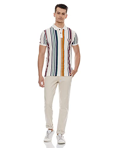 Image of Parx Men's Slim Pants (XMTX02825-F4 Beige 38)