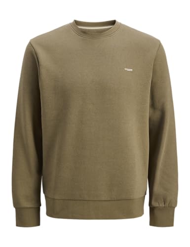 Sweat-shirt crewneck JACK & JONES homme pull en coton mélangé léger
