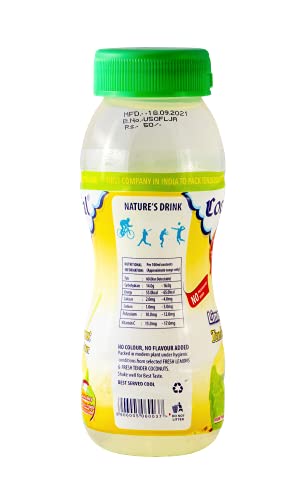 Image of Cocojal Lime Tender Coconut Water | No Added Preservatives | No Added Flavours | Not from Concentrate | 200 ml (Pack of 12)