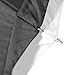 Westcott Convertible Compact Collapsible Umbrella - Optical White Satin with Removable Black Cover (43