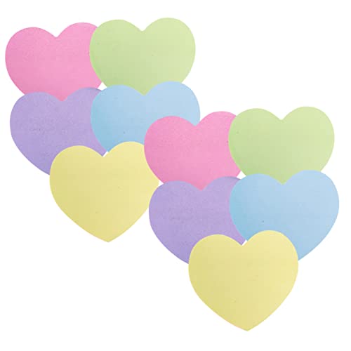WEKAMOS 便利でかわいい付箋 ハート型デザイン しっかり粘着 おしゃれなメモパッド 学校 オフィス用 使いやすい伝言メモ ステッカー