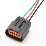 Kompatibel mit Nissan Zündspule mit Kabeln 3 P DL 090 Wasserdichter Kabelstecker 6195-0009 6195-0012 Auto Sensorstecker(Female)