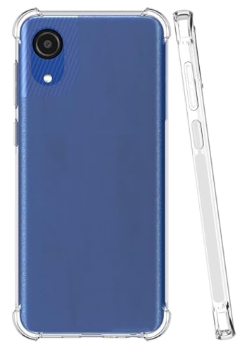 Image of BOXXO Flexible Back Cover for Samsung Galaxy A03 Core | Back Cover Transparent Clear Shockproof Case Four Corner Protection | Slim Protective Mobile Phone Cover for Samsung Galaxy A03 Core