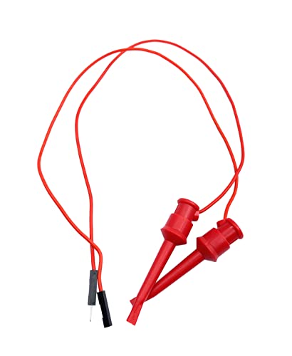 Image of 5 Pairs Test Hook Clips to Breadboard Male Female Jumper Wires,Flexible Silicone Test Leads for Electrical Testing