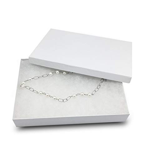 TheDisplayGuys - 25-Pack #75 Cotton Filled Cardboard Paper Jewelry Boxes