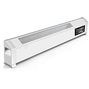 Mobiele vloerradiatorverwarming/wandgemonteerde plint Plug-in ventilatorkachels met afstandsbediening, convectorthermostaat (3000w)