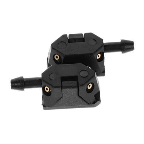 ANDRESLAD 2 piezas Boquillas para Limpiaparabrisas Delantero Resistentes Chorro Potente para Lavado de Cristales de Coche Adaptador para Mantenimiento y Limpieza Eficaz de Parabrisas