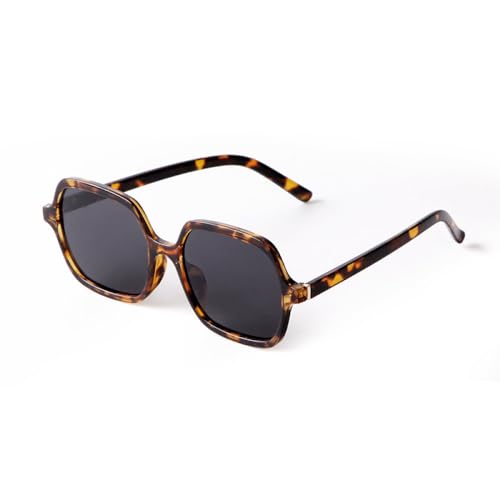 Lunettes de soleil carrées vertes verres marron vintage oversize