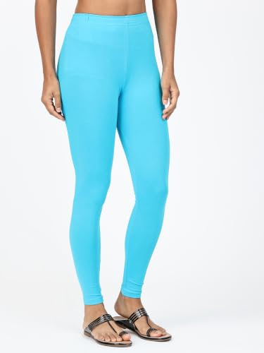 Image of Robinbosky Premium Stretchable Cotton Ankle Legging for Women | Suitable for Formal wear & Casual wear | High-End Elastic Makes The Leggings Squat Proof and Durable for Travel, Yoga, & Workout.