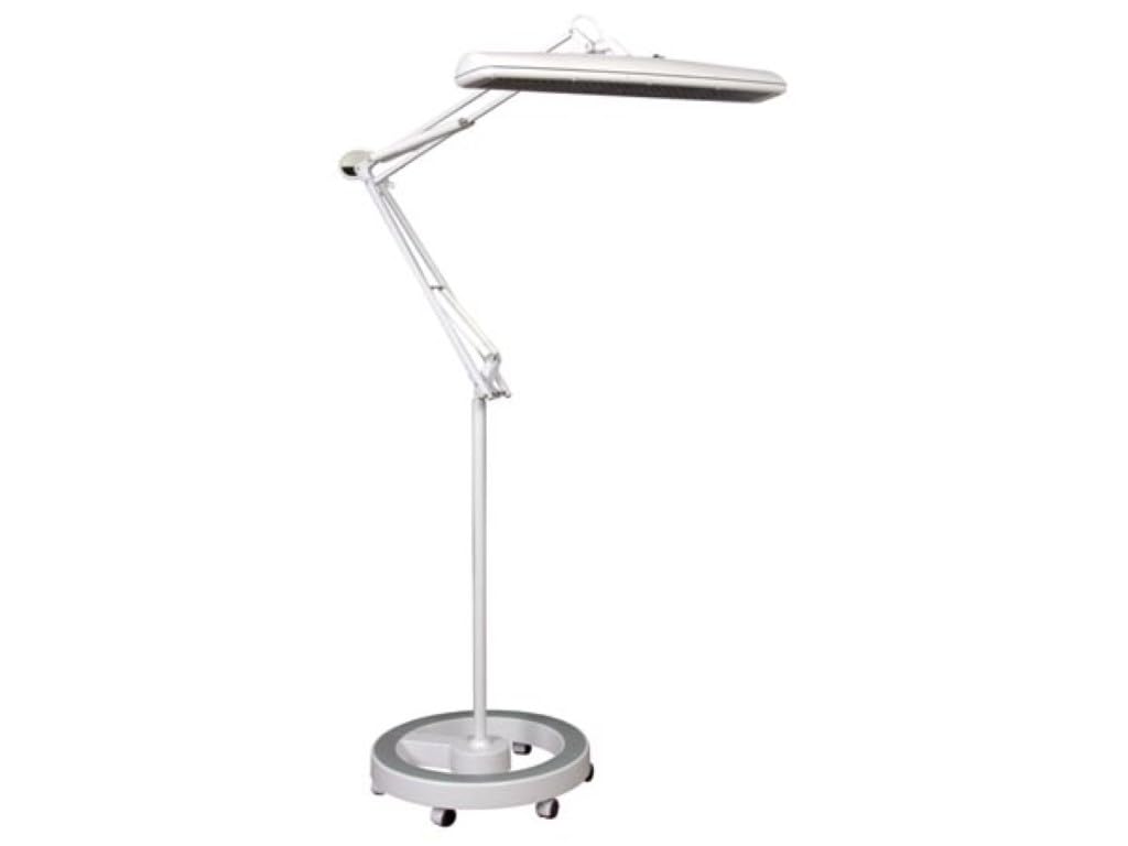 Velleman Rollbare Tischständer für Lupenlampe, passend für VTLAMP und VTLLAMP Serie, stabile Metallbasis, mobil auf Rädern, ideal für Werkbank, Elektronik, Kosmetikstudio, präzise Beleuchtung