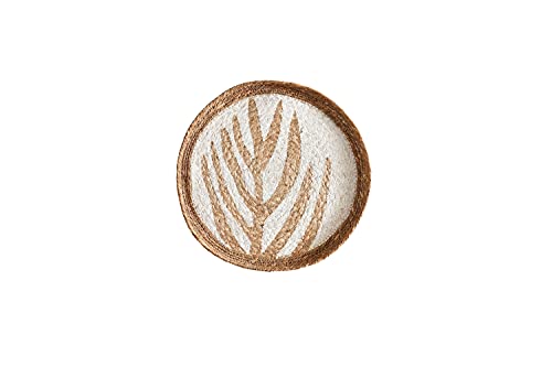 Décoration murale feuille Havanna en jute pour salon bohème chaleureux