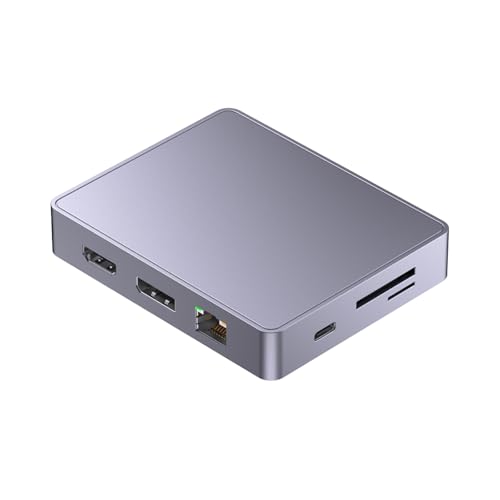 Hub USB C 10 en 1 pour étendre votre écran de bureau en télétravail avec port DP