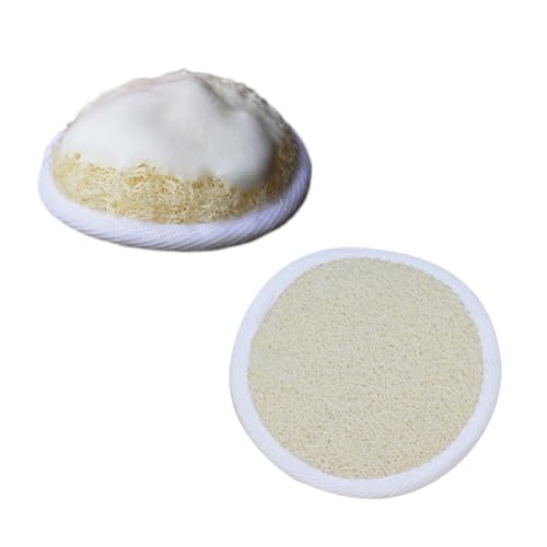 CTIRCHIU Cepillo de Limpieza Facial de Lufa Natural 10 Cm Esponja Vegetal para Eliminar Impurezas y Grasa Cuidado Diario para Hombres y Mujeres