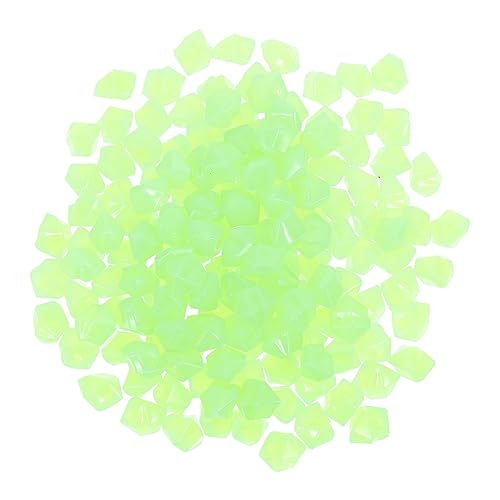 BCOATH Glow in The Dark Decor 400 Pcs Luminous Resin Stones Perfect for Aquarium Water Feature and Garden Scenery